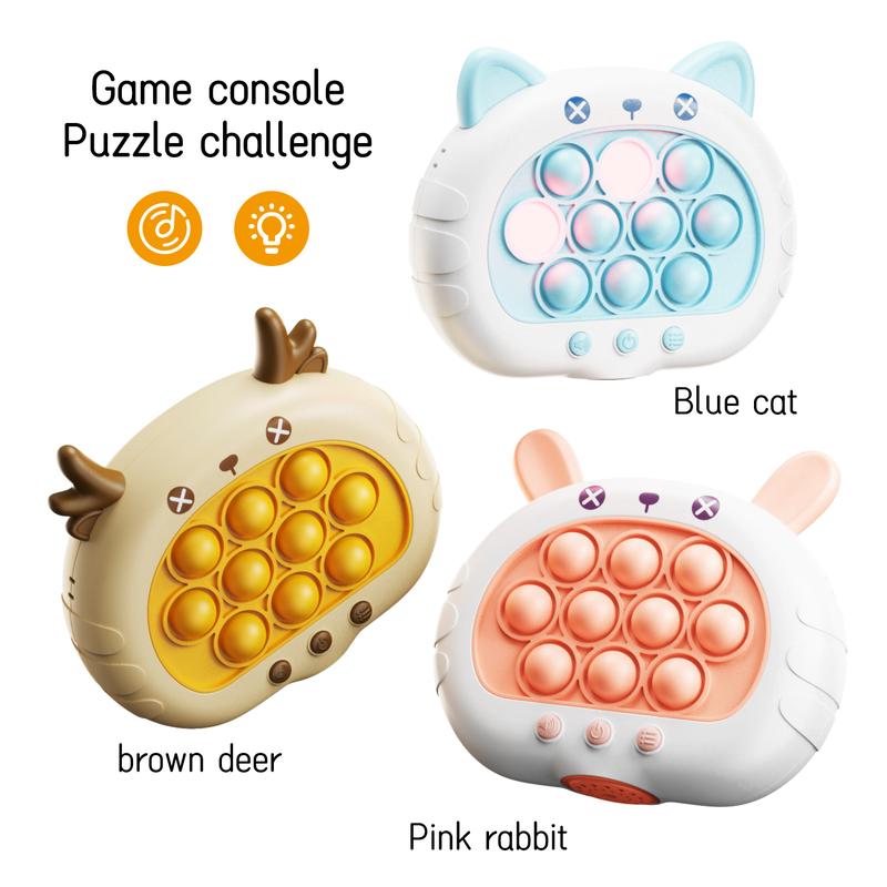 Quick Fast Push Game Console Electronic Pop It Game Light Up Pop It Pro Fast Push Puzzle Game Quick Push