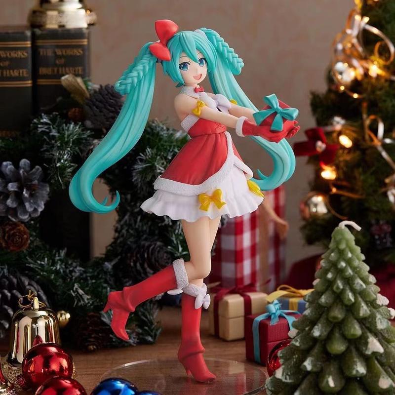 Christmas Hatsune Miku figure future two-dimensional chassis figure model desktop ornaments girls surrounding gifts