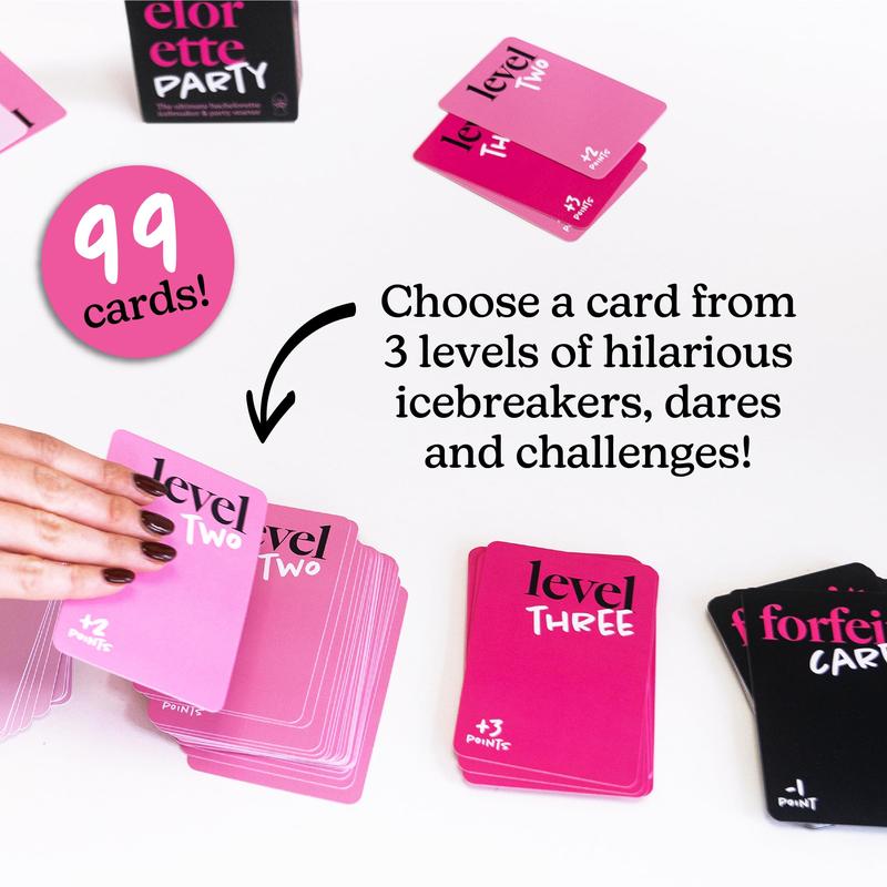 Exciting Bachelorette Party Games - Perfect for Adults Game Night - Card Games for Adults with 99 Diversed Questions