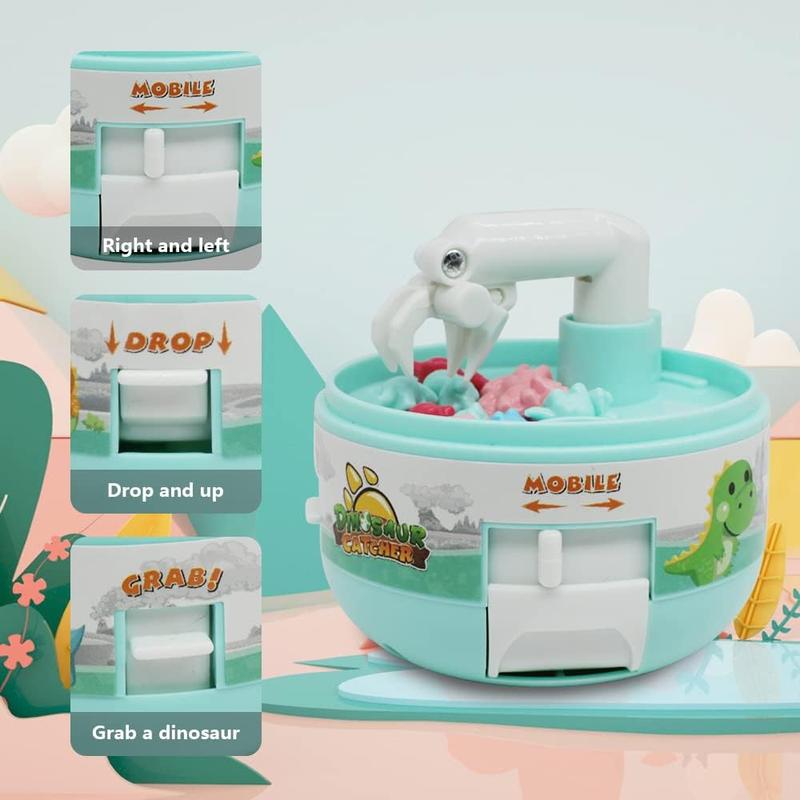 Mini Claw Machine Toys for Kids & Adults with Mini Dinosaur Figures Claw Machine Prizes, Mini Stuff Things that Actually Work, Mini Arcade Game Miniature Novelty Toys for 3+ Year Old Boys & Girls