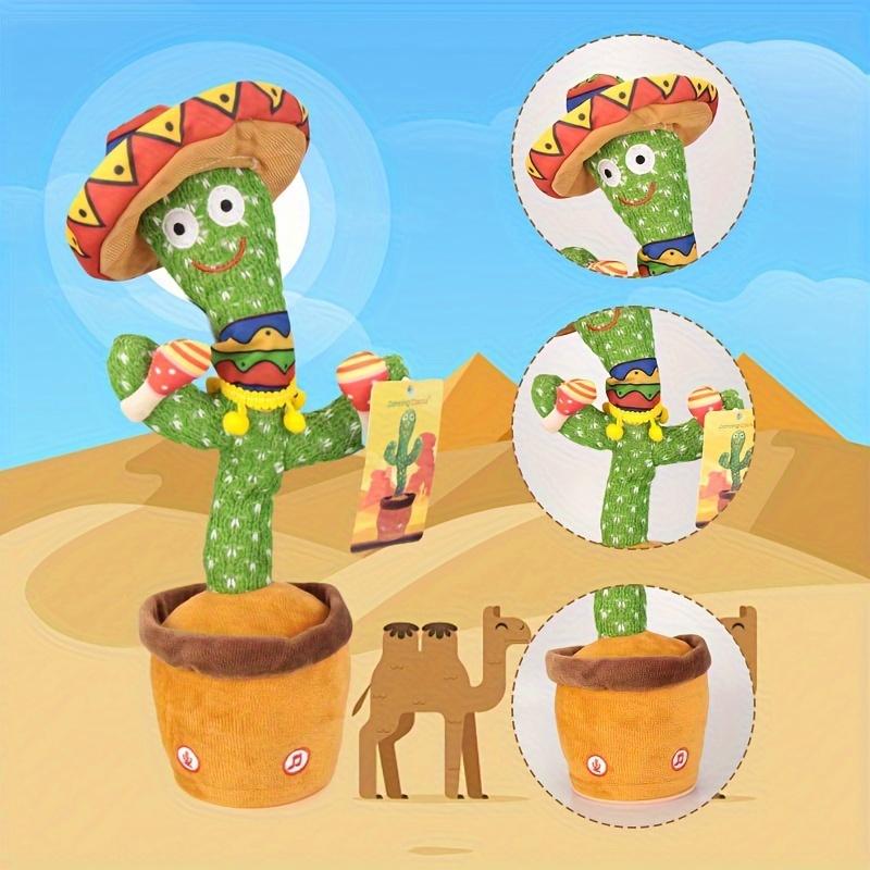 Drum Cactus Plush Toy Can Sing Learn To Talk Electric Plush Toy Doll Decoration Home Decoration Funny Prank Toy Christmas Easter Halloween Gift (without Batteries)