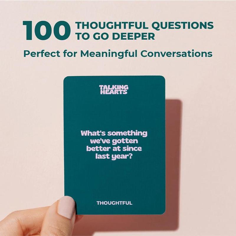 Couple's Conversation Starter Card, 1 Box Fun & Engaging Questions Card, Ideal for Date Nights, Travel Adventure Game, Party Gifts