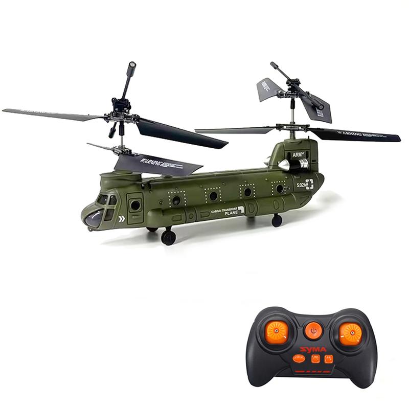 SYMA Remote Control Helicopter, 2.4G 3CH Dual Propellers Fixed Height Simulation Remote Control Military Transport Helicopter