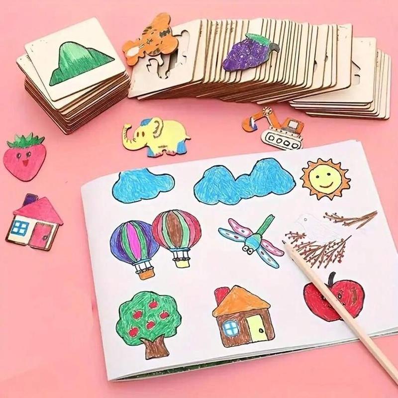 20pcs Painting board toy set for coloring, puzzles, art and handicrafts combines multiple ways of playing such as painting, coloring and doing puzzles in one. It helps children improve their practical abilities and artistic creativity, it's full of fun.