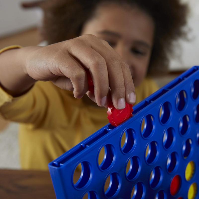 Hasbro Gaming Connect 4 Classic Grid: 4-in-a-Row Strategy Board Game for Kids & Families, 2-Player Fun, Ages 6+