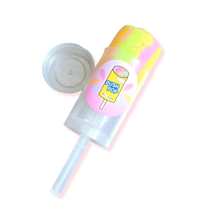 Rainbow Sherbet Push Pop Handmade Cloud Slime