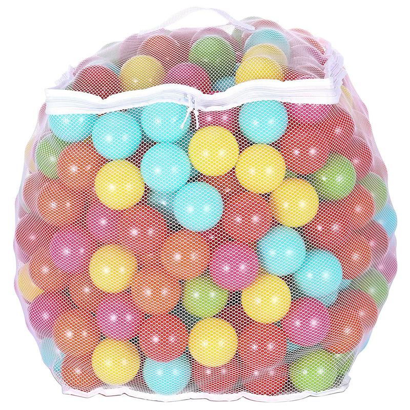 BalanceFrom Fitness 2.3 In Crush Proof Play Pit Balls w  Storage Bag, Multicolor