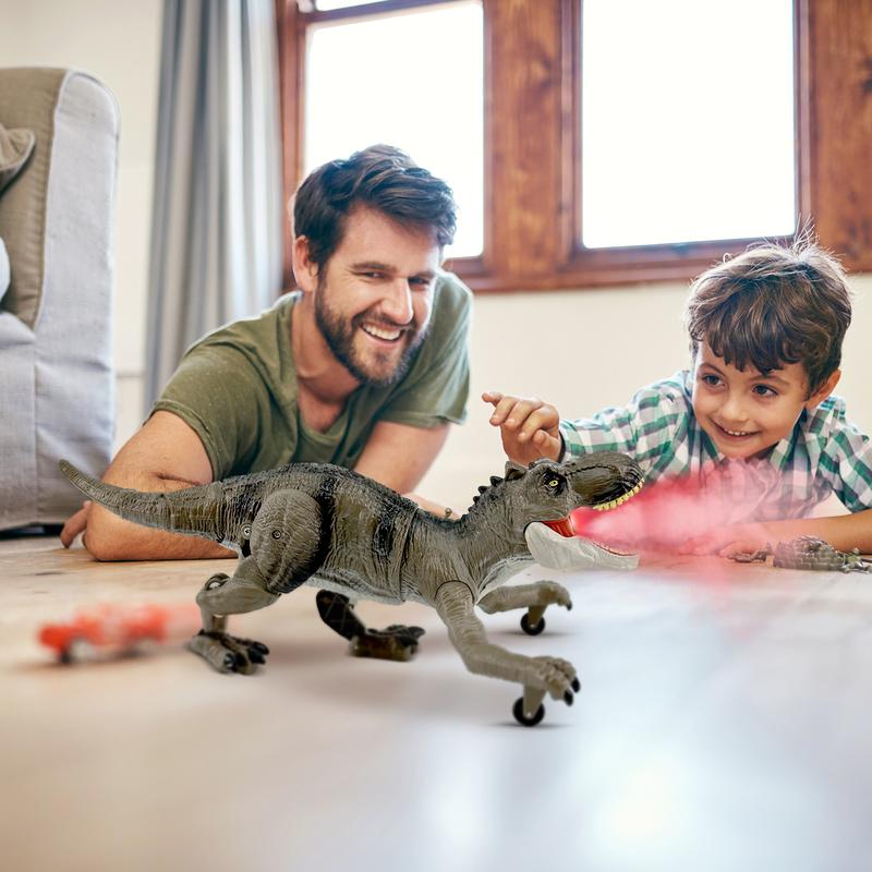 Remote Control Dinosaur Toys for Boys  girls Realistic T-Rex RC Walking Dino with Roaring, Spray, Light, Touch Sensing  with Three Type