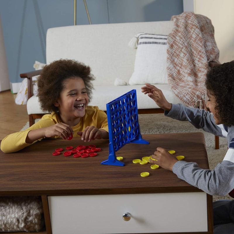 Hasbro Gaming Connect 4 Classic Grid: 4-in-a-Row Strategy Board Game for Kids & Families, 2-Player Fun, Ages 6+