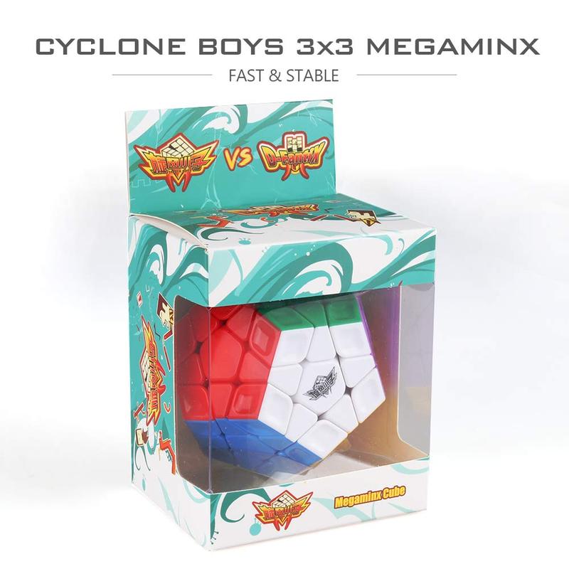 D-FantiX Cyclone Boys 3x3 Megaminx Stickerless Speed Cube Pentagonal Dodecahedron Cube Puzzle Toy speedcube rubixcubegame