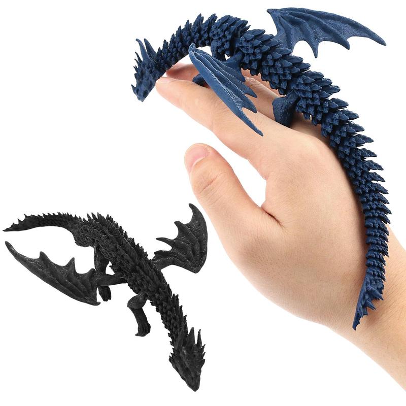 3D Printed Dragon Toy, 1 Count Flexible Dragon Toy, Stress Relief Toy, Creative Decoration, Collection Craft, Home Office Novelty Toy