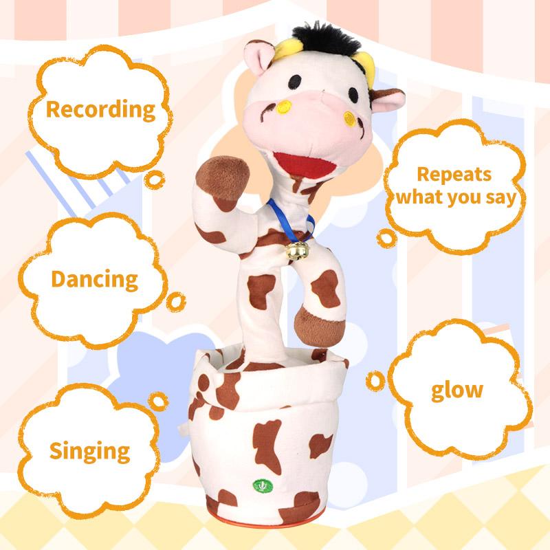 Emoin Lion toy,Stuffed animal Talking toy,Repeat what you say,Remote control electric stuffed pet toy 48 songs