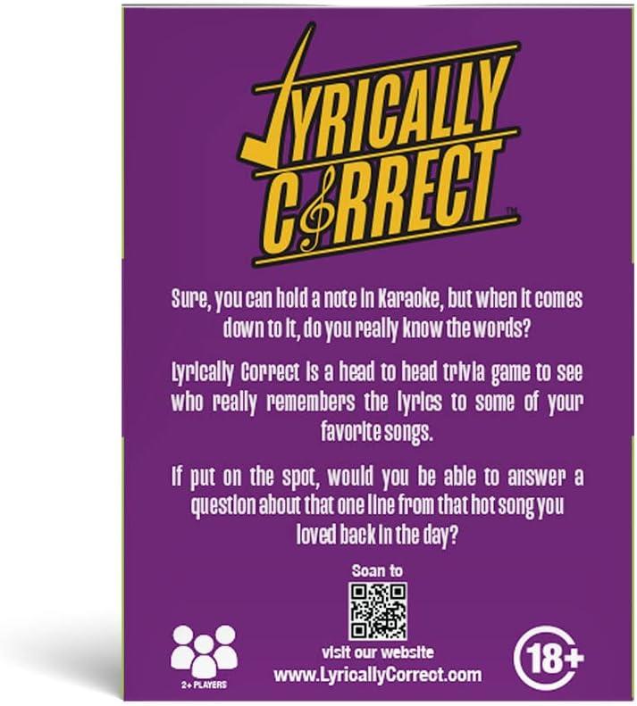 Lyrically Correct Music Trivia Card Game | Multi-Generational Family Gatherings, Adult Game Night and Fun Trivia (The Revival Gospel)