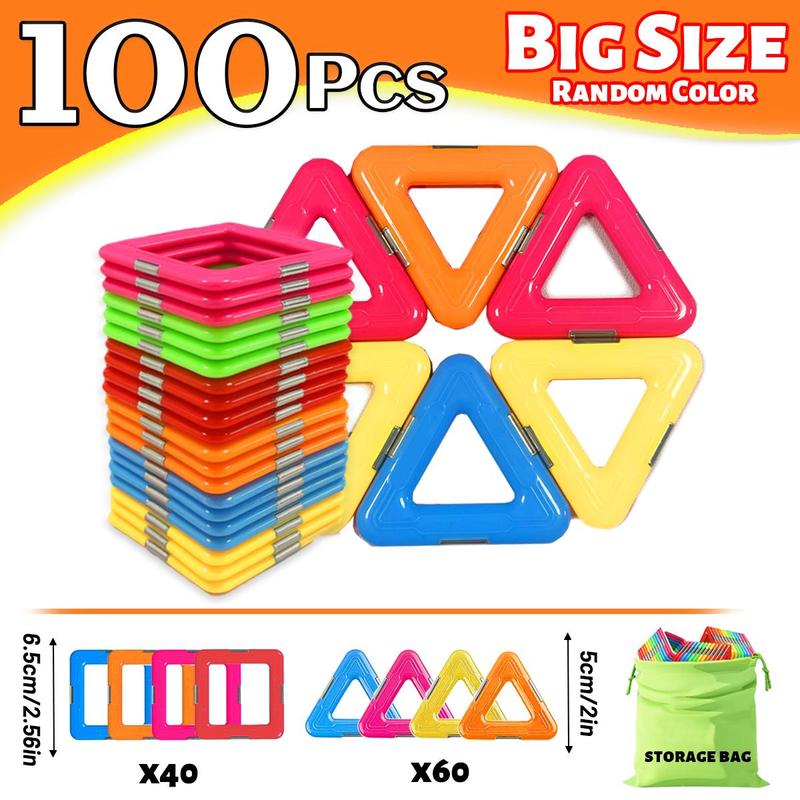 Random Color Building Blocks Kit (1 Set), Big Size Stem Toys, Funny Intelligent Learning Constructor Set, Colorful Nice Cube Sensory Toys, Party Favors, Fidget Toys,  Anxiety Kit for School