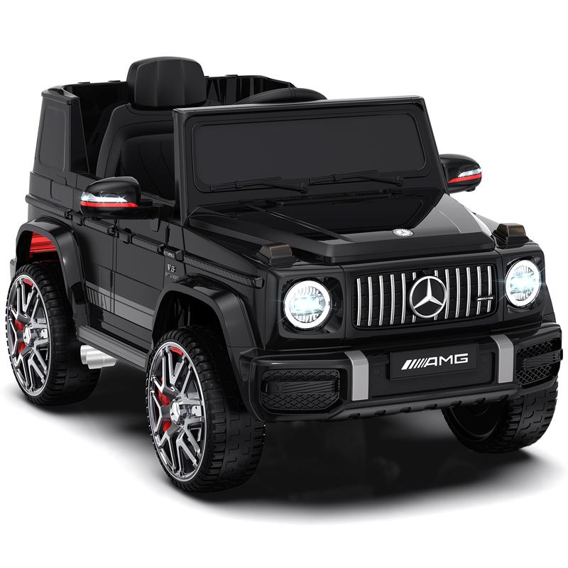 ANPABO 12V Mercedes-Benz G63 Licensed Powered Ride on Toy Car w  Remote Control, Voice Prompt for Low Battery, Gift for Kids