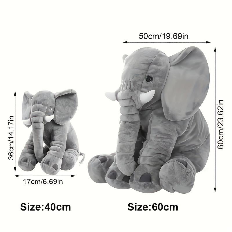 Cute Large Grey Big Elephant Stuffed Animal Plush Toy, Perfect Gift for Birthday, Christmas Day, Valentine's Day Celebrations