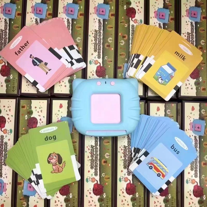 2024 New Audio Reading English Learning Machine Children's Puzzle Enlightenment Early Education Smart Card Machine