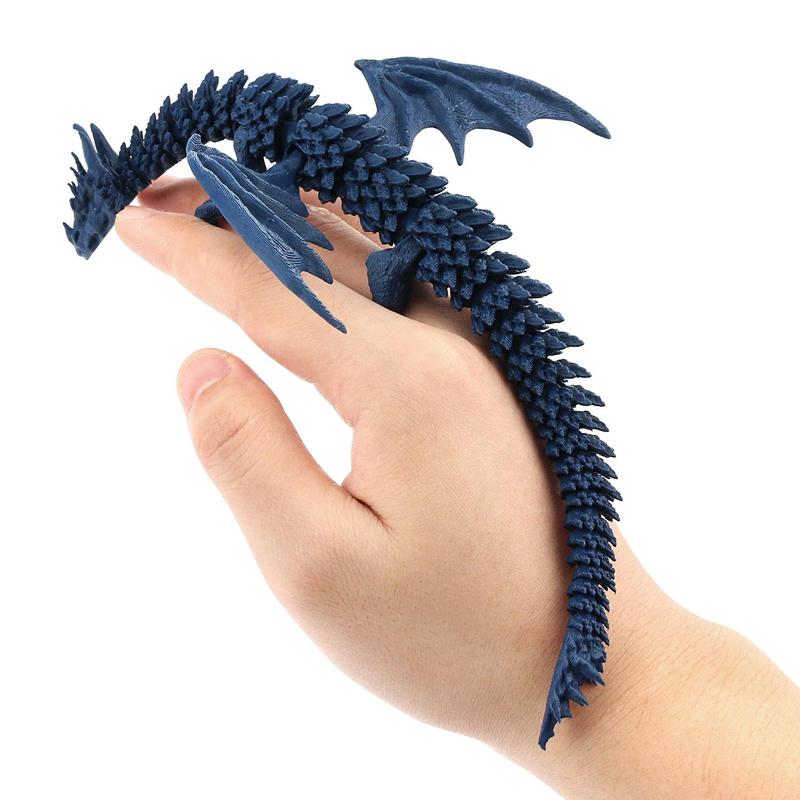 3D Printed Dragon Toy, 1 Count Flexible Dragon Toy, Stress Relief Toy, Creative Decoration, Collection Craft, Home Office Novelty Toy