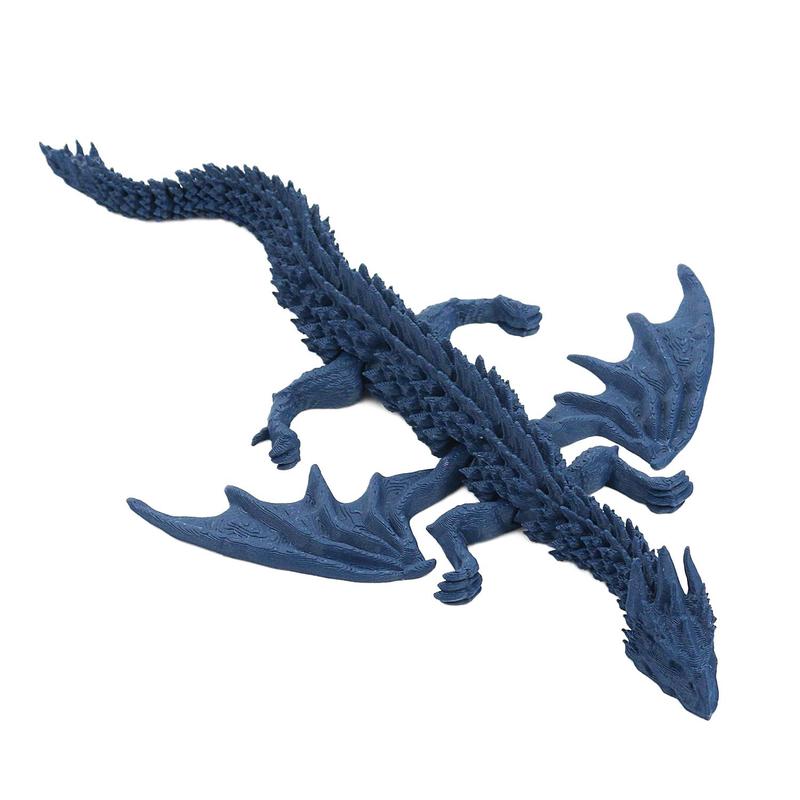 3D Printed Dragon Toy, 1 Count Flexible Dragon Toy, Stress Relief Toy, Creative Decoration, Collection Craft, Home Office Novelty Toy