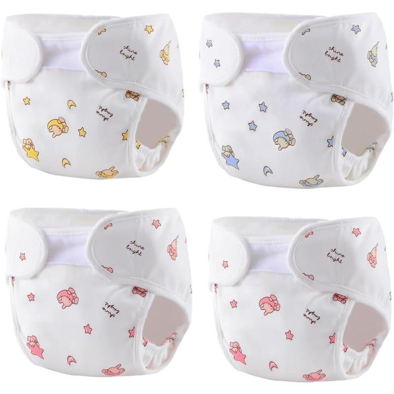 [IN STOCK]Reborn Baby Dolls Diapers Accessories 4-Piece Pack Fit for 17-24 inch Reborn Dolls Newborn Underwear Reusable Washable