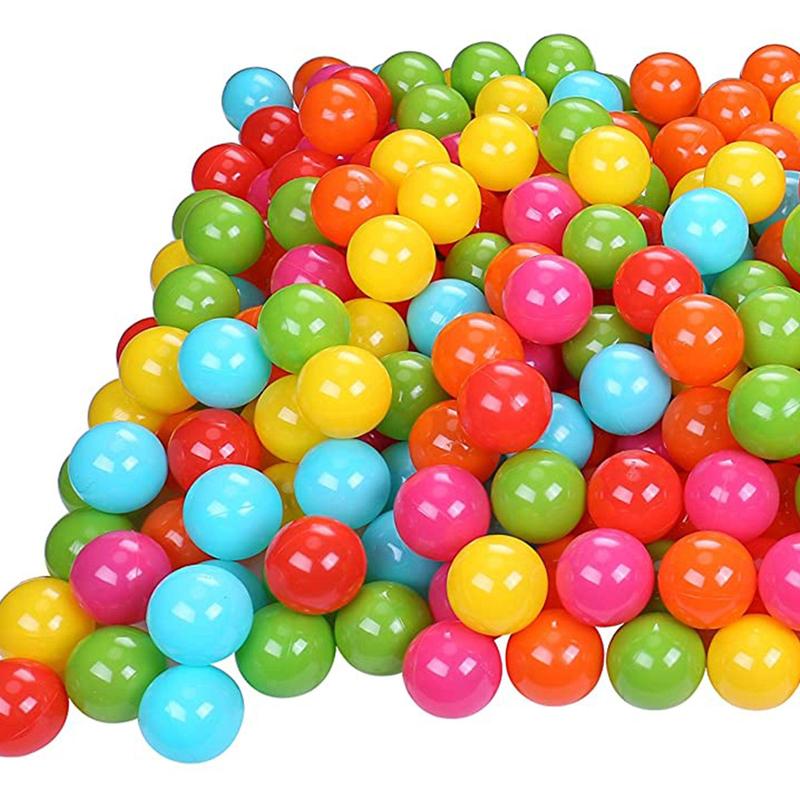 BalanceFrom Fitness 2.3 In Crush Proof Play Pit Balls w  Storage Bag, Multicolor