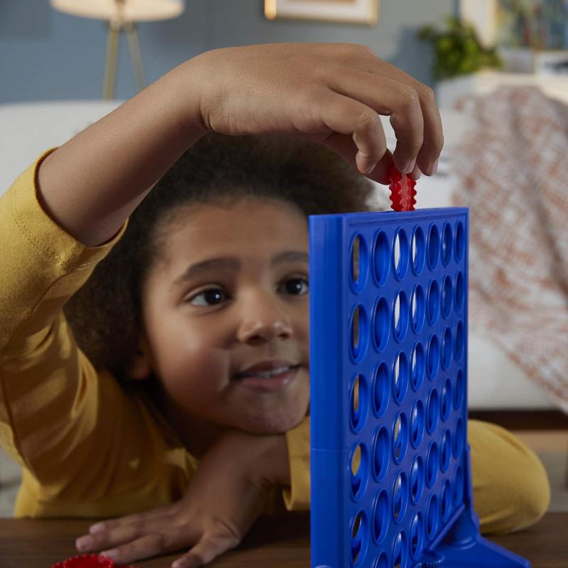 Hasbro Gaming Connect 4 Classic Grid: 4-in-a-Row Strategy Board Game for Kids & Families, 2-Player Fun, Ages 6+