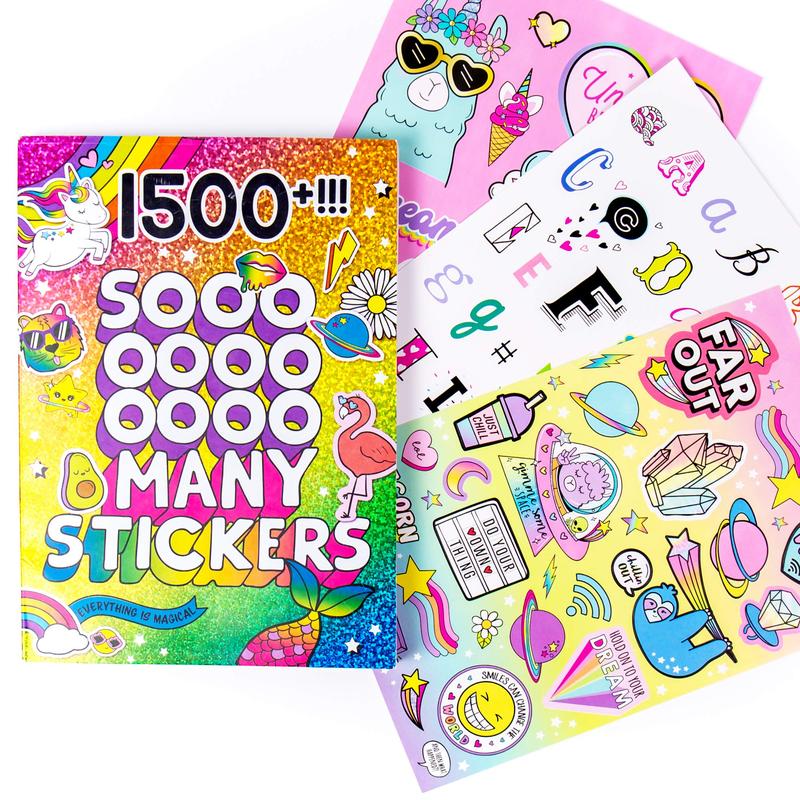 DIY 1500+ stickers, cute. Sticker book, funny handmade stickers for girls