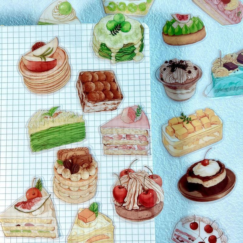 Afternoon Tea Themed Sticker, 20pcs set DIY Decorative Sticker for Scrapbooking & Journal Making