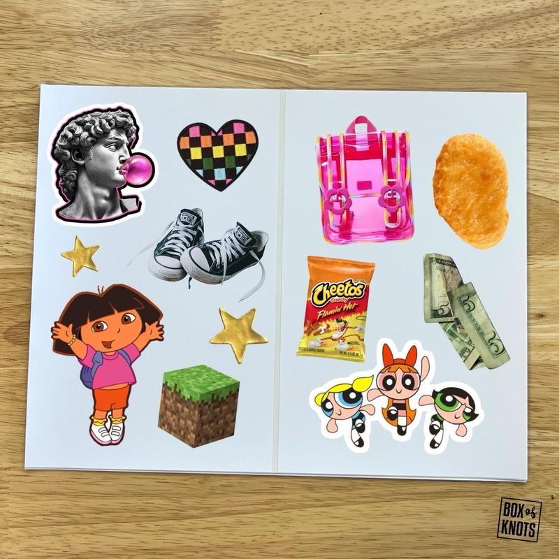 The Gen-Z Collection | Sticker Collage Cutout Pack for Creative and Junk Journaling scrapbook decoration