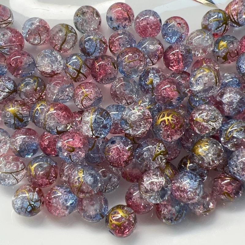 DIY  glass beads  10mm 8mm 50pcs