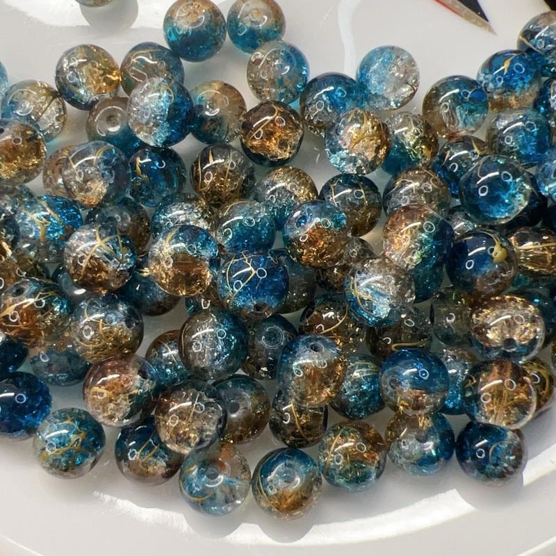 DIY  glass beads  10mm 8mm 50pcs