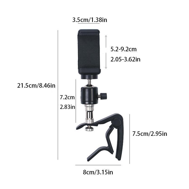 Guitar Chord Phone Holder, Phone Holder with Phone Clip, Music Accessories for Guitar, Electric Guitar, Bass, Ukulele