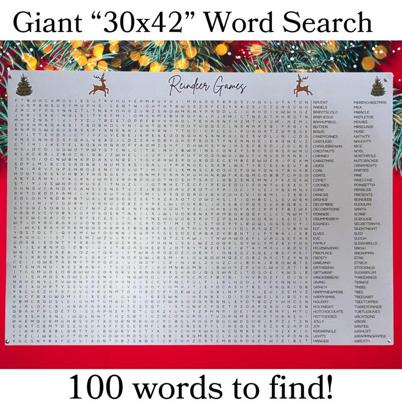 Giant Christmas Wordsearch - 30x42 Inches - Christmas Themed Puzzle - Perfect for Party or Gift