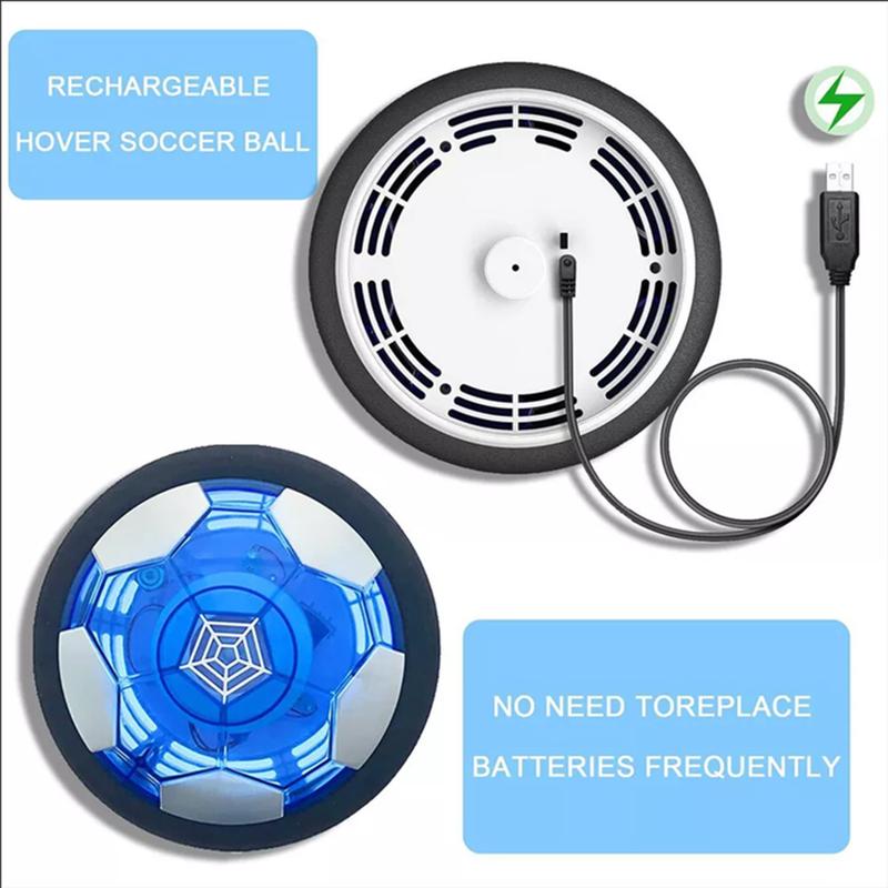 Hover Soccer Ball Football Toy Set LED Light Rechargeable Bumper Sports Games