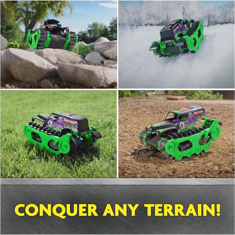 YKTK1 Official Grave Digger Trax All-Terrain Remote Control Outdoor Vehicle, 1:15 Scale, Kids Toys for Boys and Girls Ages 4-6+