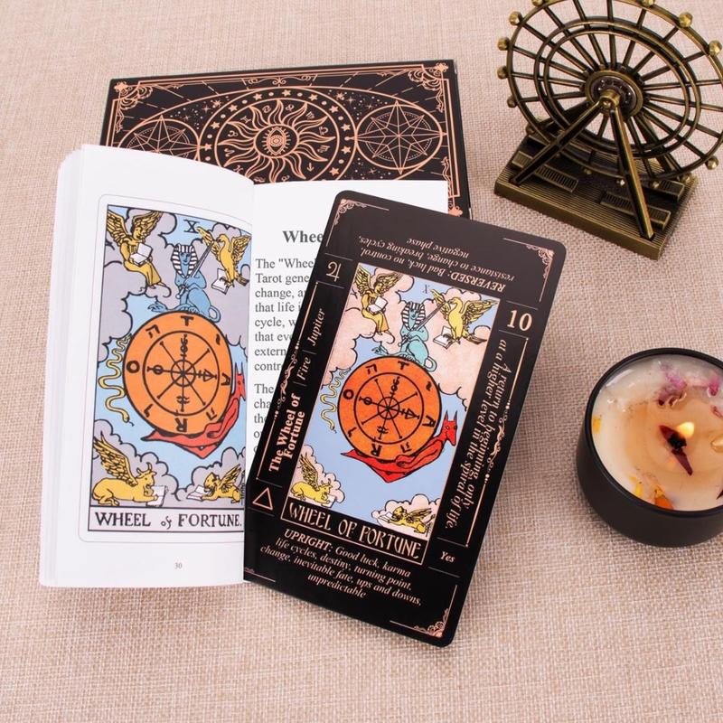 Standard Size Classic Tarot For Beginners with Guidebook & Storage Pouch tarot card Quick-Reference Beginner Classic Tarot