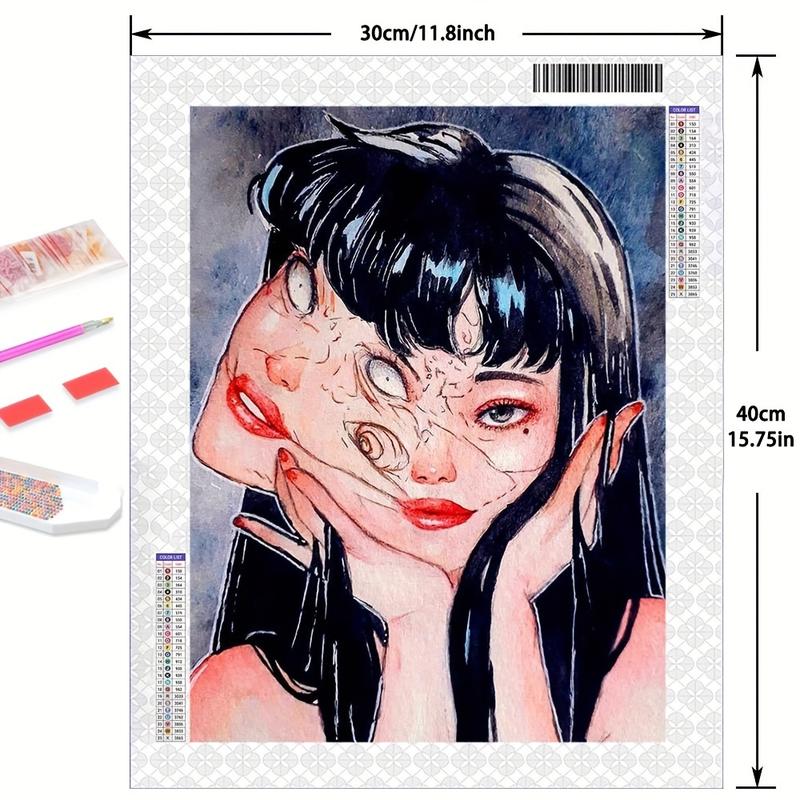 Diamond Painting Kit Horror Girl Diamond Mosaic 5D DIY Cross Stitch Kits Woman Diamond Art Home Decoration Creative Handicrafts