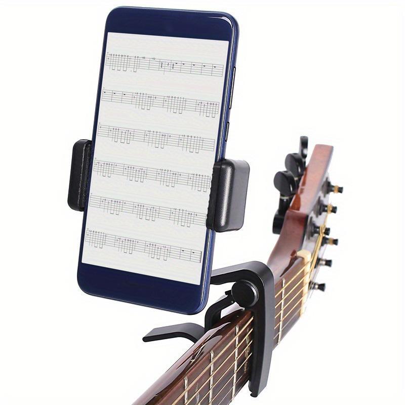 Guitar Chord Phone Holder, Phone Holder with Phone Clip, Music Accessories for Guitar, Electric Guitar, Bass, Ukulele