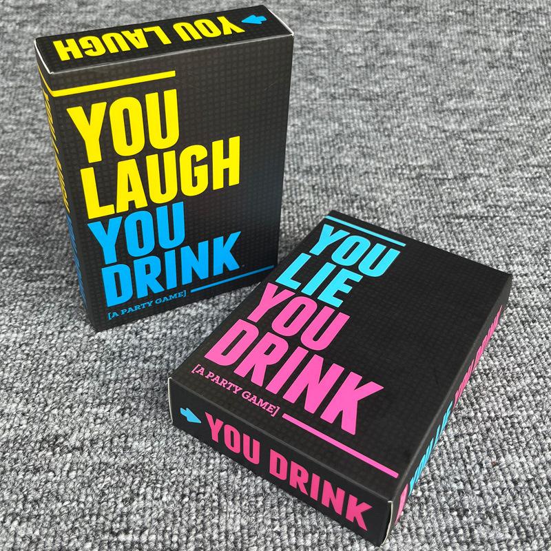 You Laugh Drunk Game - Fun Party Card Game for Adults and Young Adults,  Drinking Card Game For Parties, Fun Table Games, Family Game Christmas Party Game