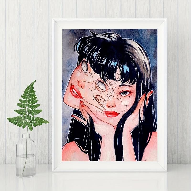 Diamond Painting Kit Horror Girl Diamond Mosaic 5D DIY Cross Stitch Kits Woman Diamond Art Home Decoration Creative Handicrafts