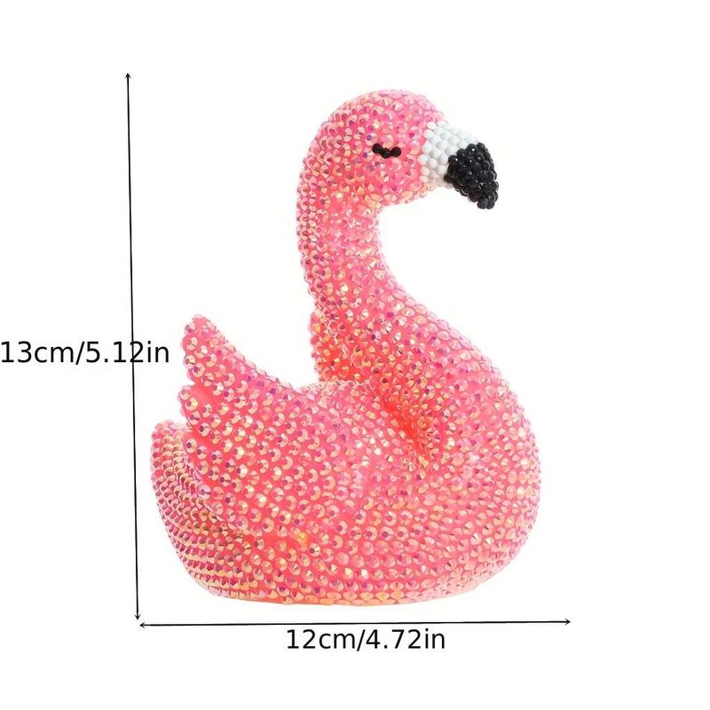 DIY 5D Diamond Arts Colorful Painting Kit, Ornament Kit, Cute Flamingo Shaped DIY Painting Night Light, Handmade Art Crafts For Home Decor