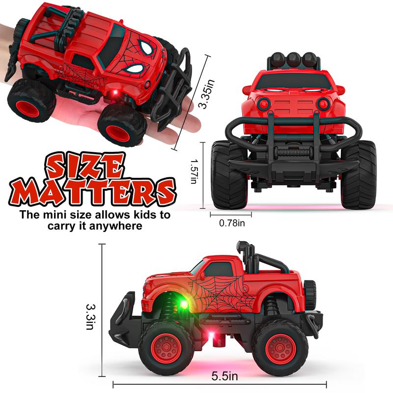 Remote Control Car for Boys 4-7, 1:43 Scale Mini RC Cars for Kids 3-5, RC Truck Christmas Birthday Gift for Toddlers 3 4 5 6 7 8 Year Old Boys (Black) rc car offroad  rc