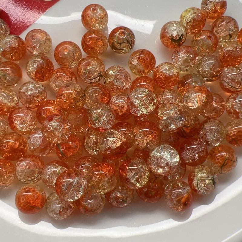 DIY  glass beads  10mm 8mm 50pcs