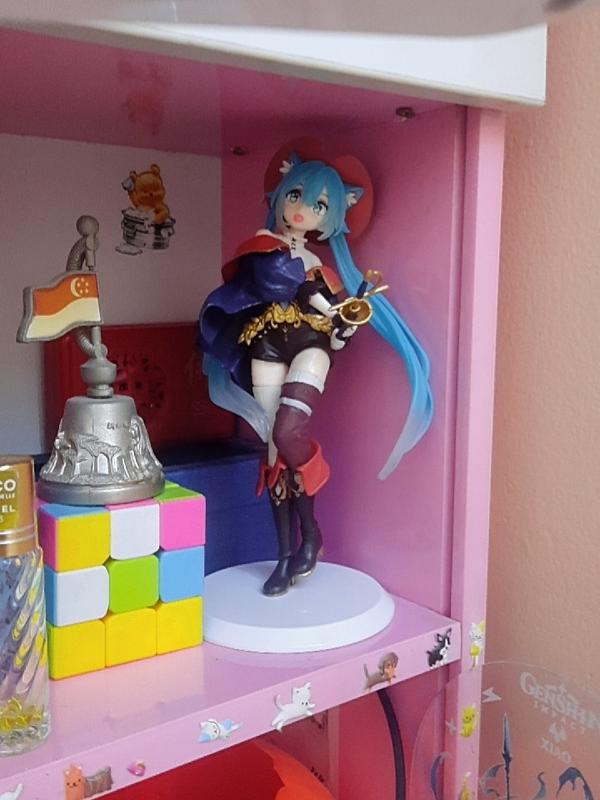 Hatsune Miku Wonderland Figure - Puss in Boots Figure Girl 18 cm, Perfect for Display and Collectors