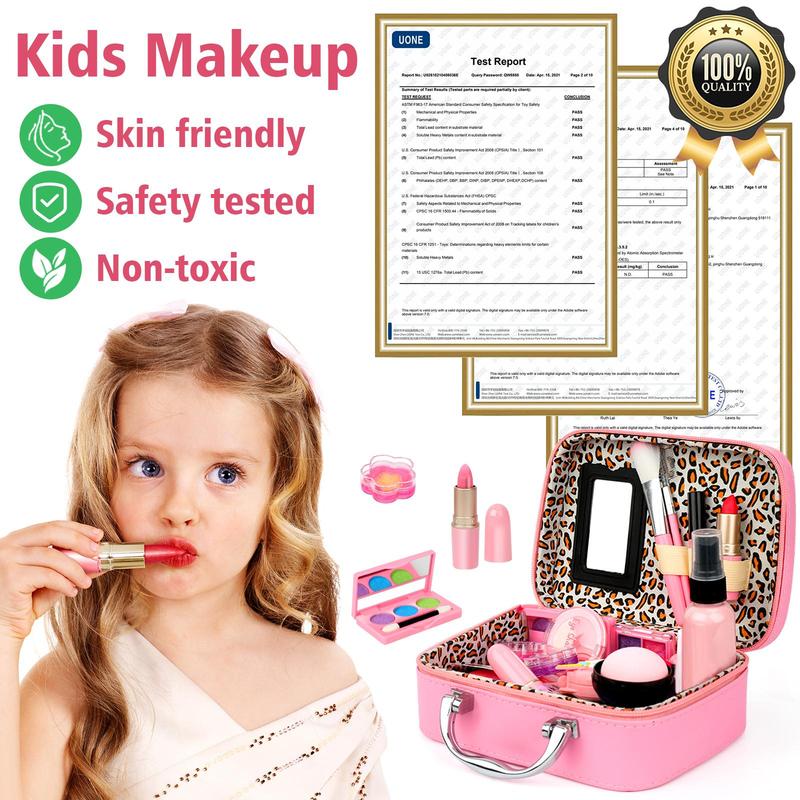 Girls Makeup Toy Set, 22pcs set Washable Makeup Toy, Pretend Play Makeup Toy for Kids, Creative Makeup Toy Kit for Birthday Gifts