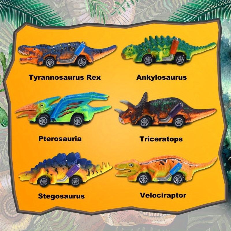 1pc Dinosaur Toys - Mini Pull Back Cars With T-Rex - For Boys - Ideal for Birthday, Christmas, Halloween, Thanksgiving - Perfect Gift for Kids