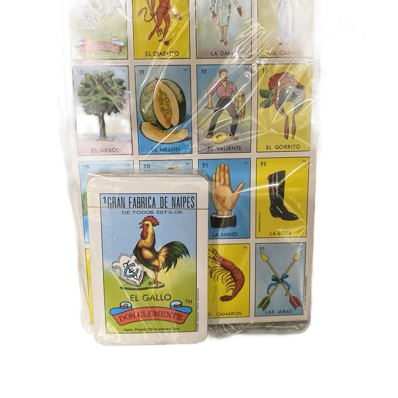 Don Clemente Autentica Loteria Mexican Bingo Set - 20 Tablets for Family and Friends