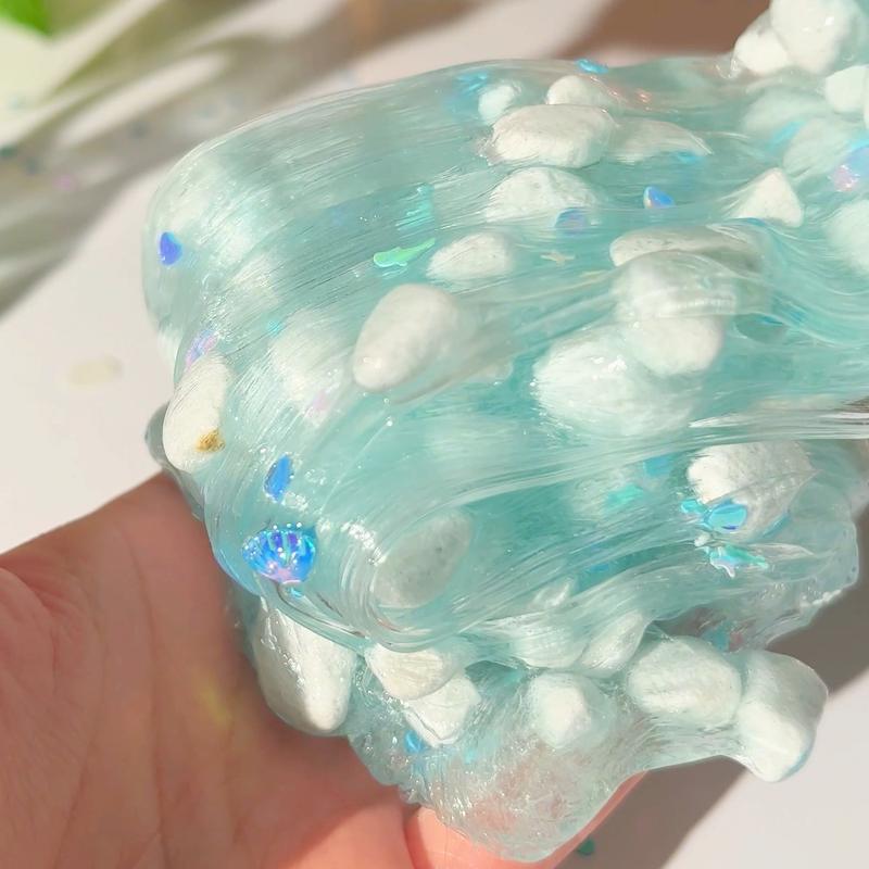 The Sound of the Ocean Slime • Large Perlite Slime • Slime for the Best ASMR • Clear Slime • Crunchy Slime • Blue Slime • Sea Spray Scented Slime