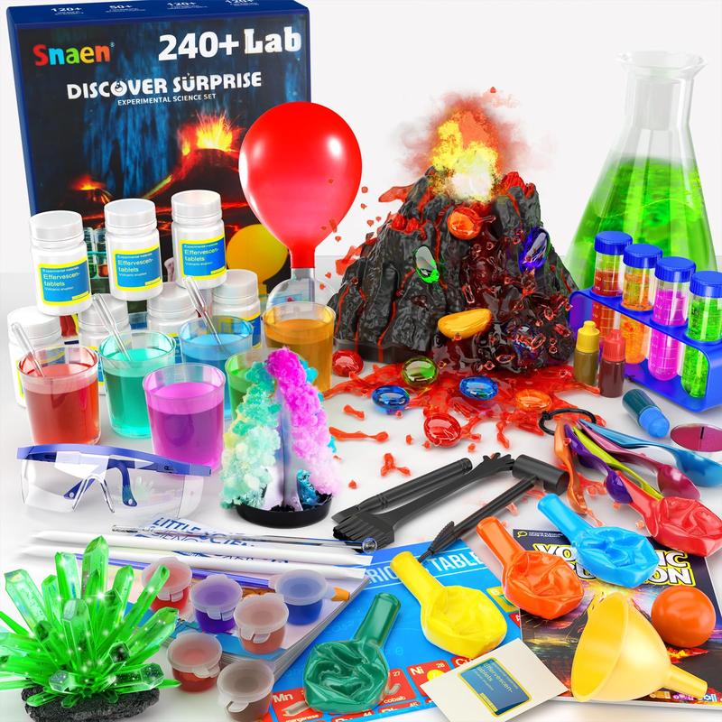 Science Kit with 240+ Science Lab Experiments,DIY STEM Educational Learning Scientific Tools  Toys Gift