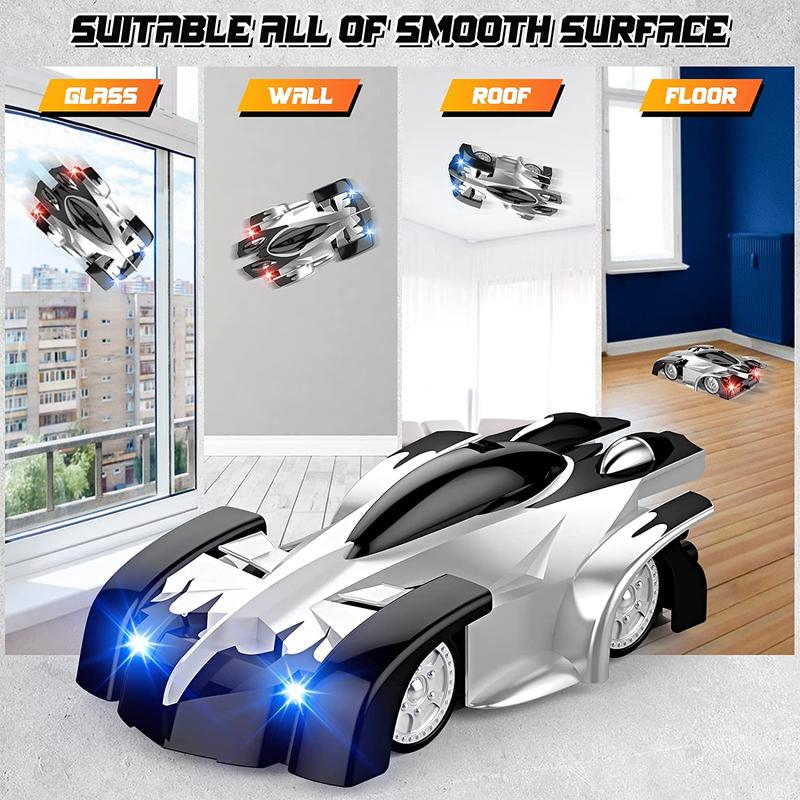 Wall Climbing Remote Control Car, Dual Mode 360° Rotating RC Stunt Car with Headlight, Rechargeable RC Car Toys 2024 christmas ornament remote  control rc monster rc stunt rc cars Rechargeable Wireless Electric LED